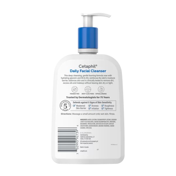 Cetaphil Daily Facial Cleanser 591mL - Image 4