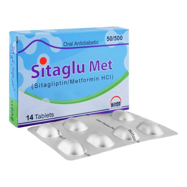 Sitaglu Met Tablet, 50/500mg, 14-Pack