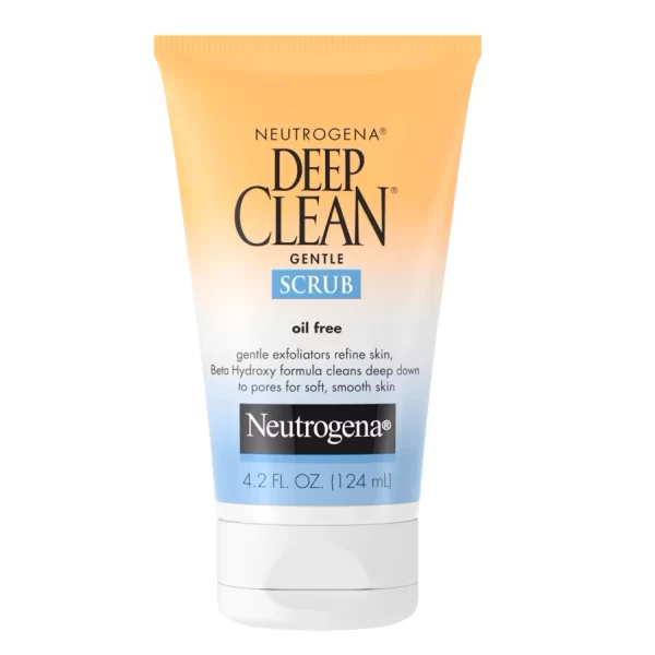 Neutrogena Deep Clean Gentle Daily Facial Scrub, Oil-Free Cleanser 124mL