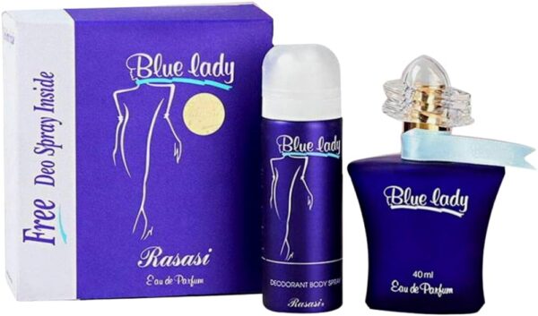 RASASI Blue Lady Perfume Spray 2-Piece Set For Women - Image 3