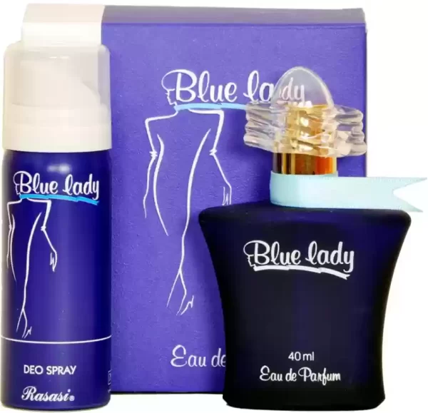 RASASI Blue Lady Perfume Spray 2-Piece Set For Women - Image 4