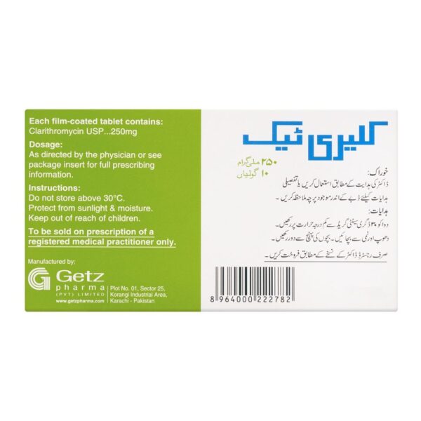 Claritek 250mg Tablets - Image 2