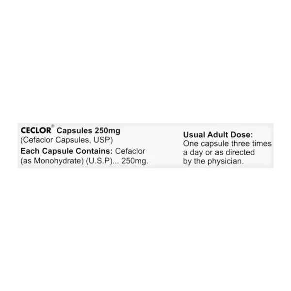 Ceclor Capsule, 250mg, 12-Pack - Image 3