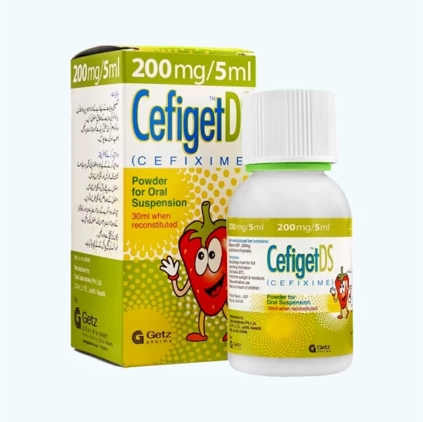 Cefiget DS Powder Oral Suspension, 200mg/30ml