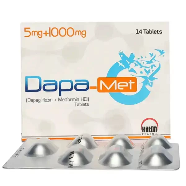 Dapa-Met 5/1000mg Tablets 14-Pack