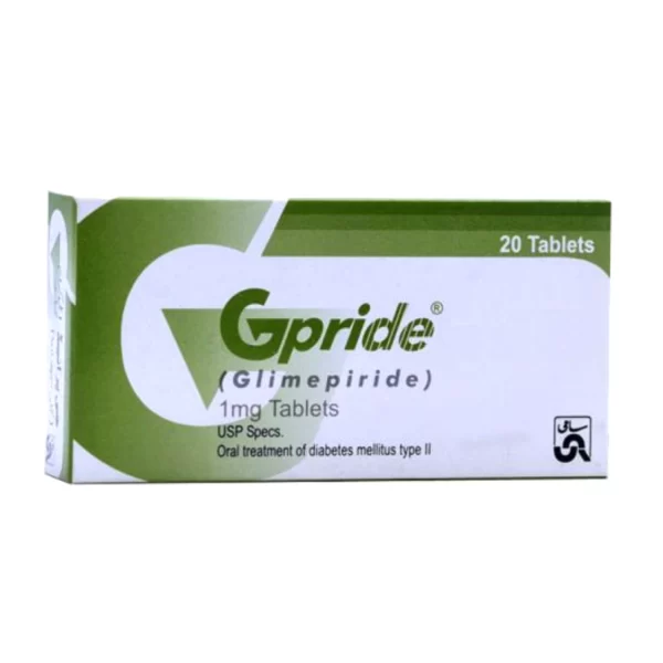 Sami Pharmaceuticals Gpride (1mg) 20 Tablets