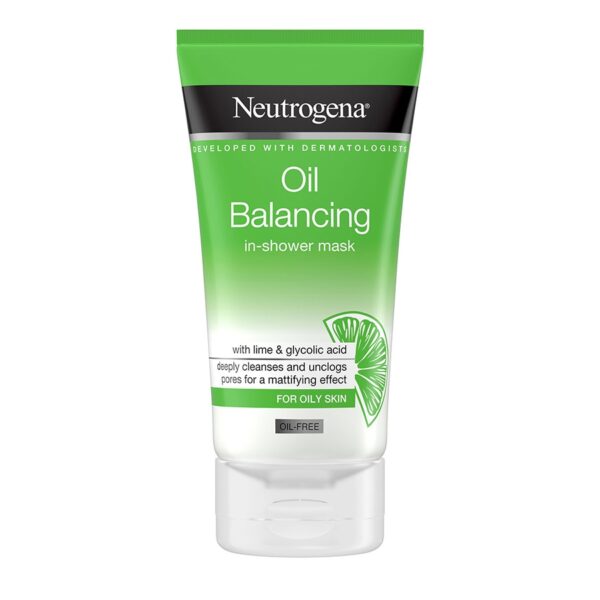 Neutrogena Oil Balancing In-Shower Face Mask with Lime & Glycolic Acid, 150ML