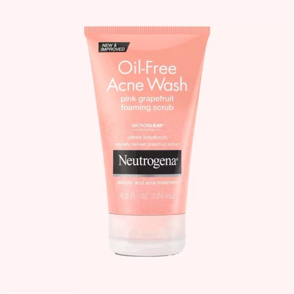 Neutrogena Oil-Free Acne Wash Pink Grapefruit Foaming Scrub 124mL