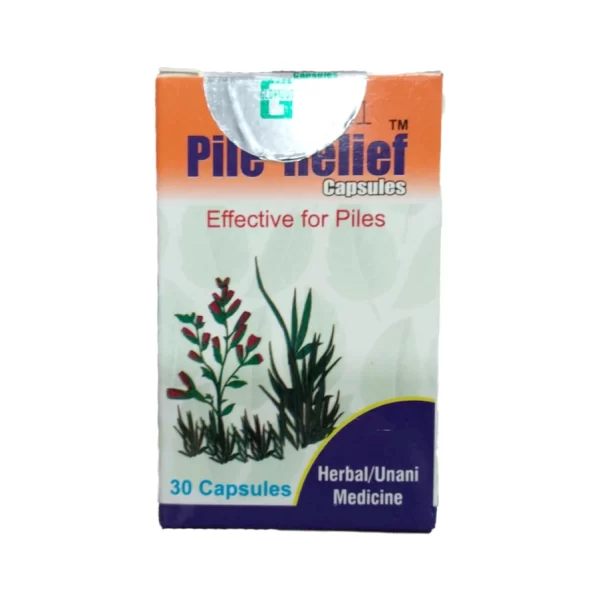 Pile Relief Herbal Unani, 30 Capsules