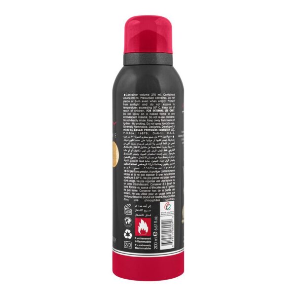 Rasasi Chastity Deodorant Spray, For Men, 200ml - Image 2
