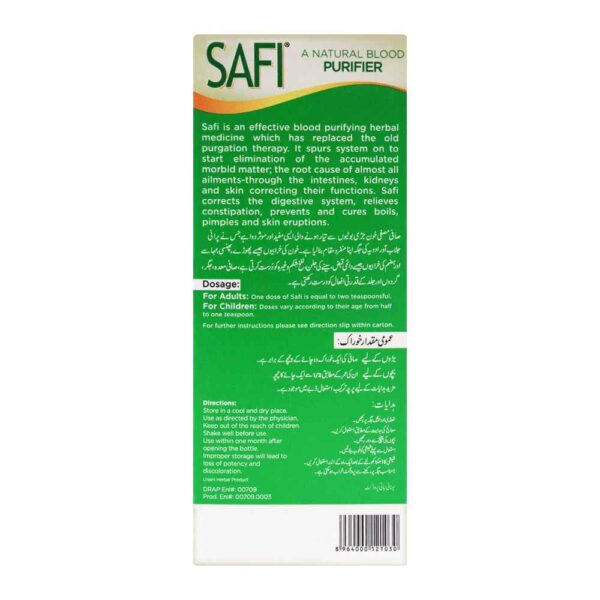 Hamdard Safi Syrup, 175ml - Image 4